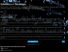 Tablet Screenshot of estatisticaetecnologia.blogspot.com