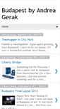Mobile Screenshot of budapest-by-gerak.blogspot.com