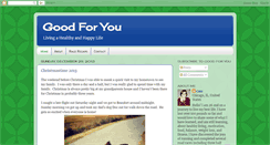 Desktop Screenshot of goodforyoublog.blogspot.com