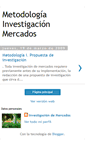 Mobile Screenshot of metodologiainvestigacionmercados.blogspot.com