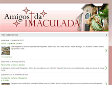 Tablet Screenshot of amigosdaimaculada.blogspot.com