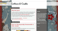 Desktop Screenshot of crittersncrafts.blogspot.com