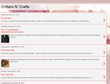 Tablet Screenshot of crittersncrafts.blogspot.com