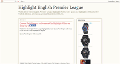 Desktop Screenshot of highlightenglishpremierleague.blogspot.com