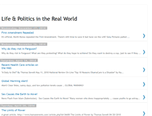 Tablet Screenshot of lifeandpoliticsintherealworld.blogspot.com