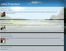 Tablet Screenshot of juliesproductions.blogspot.com
