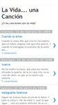 Mobile Screenshot of lavidaunacancion.blogspot.com