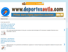 Tablet Screenshot of deportesenavila.blogspot.com