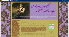 Desktop Screenshot of amiableknitting.blogspot.com