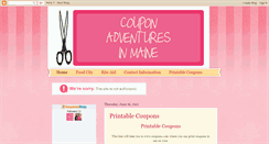 Desktop Screenshot of couponadventuresinmaine.blogspot.com