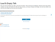Tablet Screenshot of loudandemptytalk.blogspot.com