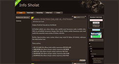 Desktop Screenshot of infosholat.blogspot.com
