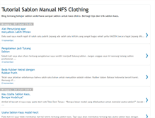 Tablet Screenshot of belajar-sablon.blogspot.com