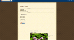 Desktop Screenshot of ezgetloan.blogspot.com