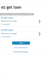 Mobile Screenshot of ezgetloan.blogspot.com