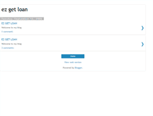 Tablet Screenshot of ezgetloan.blogspot.com