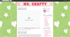 Desktop Screenshot of mscrafty.blogspot.com