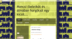 Desktop Screenshot of moncsiknitting.blogspot.com