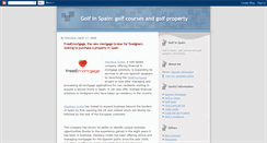 Desktop Screenshot of golfinspain.blogspot.com