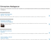 Tablet Screenshot of entreprises-madagascar.blogspot.com