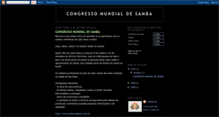 Desktop Screenshot of congressodesamba.blogspot.com