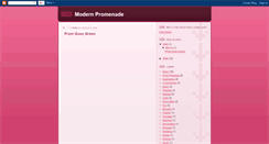 Desktop Screenshot of modernpromenade.blogspot.com