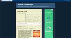 Desktop Screenshot of karaoke-downloads.blogspot.com