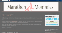 Desktop Screenshot of marathonmommies.blogspot.com