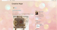 Desktop Screenshot of creative-hope.blogspot.com