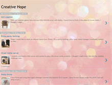 Tablet Screenshot of creative-hope.blogspot.com