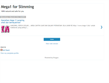 Tablet Screenshot of mega1slimming.blogspot.com