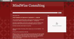 Desktop Screenshot of mindwizeconsulting.blogspot.com