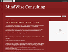 Tablet Screenshot of mindwizeconsulting.blogspot.com