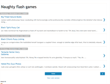 Tablet Screenshot of naughtyflashgames.blogspot.com