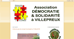 Desktop Screenshot of democratieetsolidariteavillepreux.blogspot.com