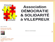 Tablet Screenshot of democratieetsolidariteavillepreux.blogspot.com