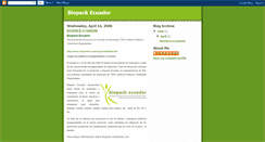 Desktop Screenshot of biopack-ecuador.blogspot.com