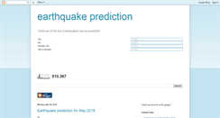Desktop Screenshot of earthquake-prediction.blogspot.com