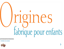 Tablet Screenshot of fabriqueorigines.blogspot.com