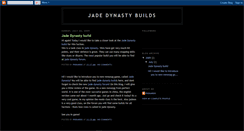 Desktop Screenshot of jadedynastybuilds.blogspot.com