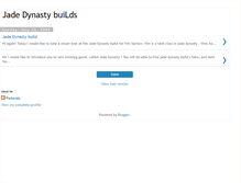 Tablet Screenshot of jadedynastybuilds.blogspot.com