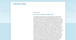 Desktop Screenshot of cataractssurgery101.blogspot.com