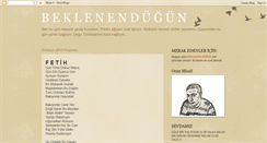 Desktop Screenshot of beklenendugun.blogspot.com