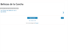 Tablet Screenshot of bellezasdelacancha.blogspot.com