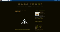 Desktop Screenshot of crucialheadache.blogspot.com