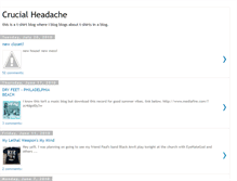 Tablet Screenshot of crucialheadache.blogspot.com