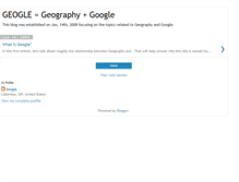Tablet Screenshot of geogoogle.blogspot.com