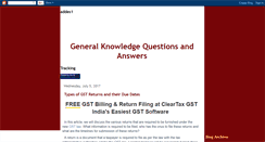 Desktop Screenshot of generalknowledgequestionsandanswers.blogspot.com