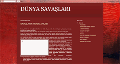 Desktop Screenshot of dunyasavaslari.blogspot.com