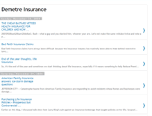 Tablet Screenshot of demetreinsurance.blogspot.com